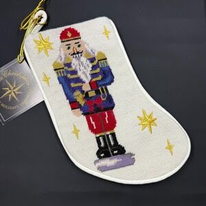Christopher Radko Mini Blue Nutcracker Stocking 9.5" without Loop 00-695-3